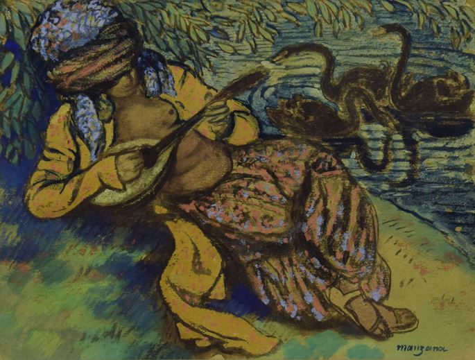 Georges Manzana Pissarro - L’Orientale à la Mandoline | MasterArt